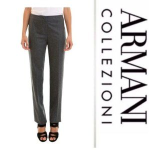 Armani Collezioni Pants Antinea SRL Lightweight Wool Pants Gray US 8 /44